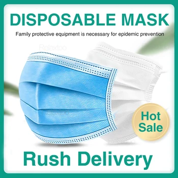 

50pcs respirator Disposable Face Mask mouth Mask Protective caps dropshipping pm2.5 wholesale Anti Odor Smog Custom dust masks