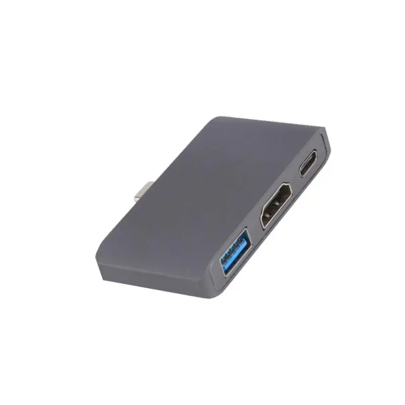 Универсальный USB 3,1 type C к HDMI адаптер, 3 в 1 USB-C 4K многопортовый зарядный порт конвертер для samsung huawei Xiaomi Iphone - Цвет: B
