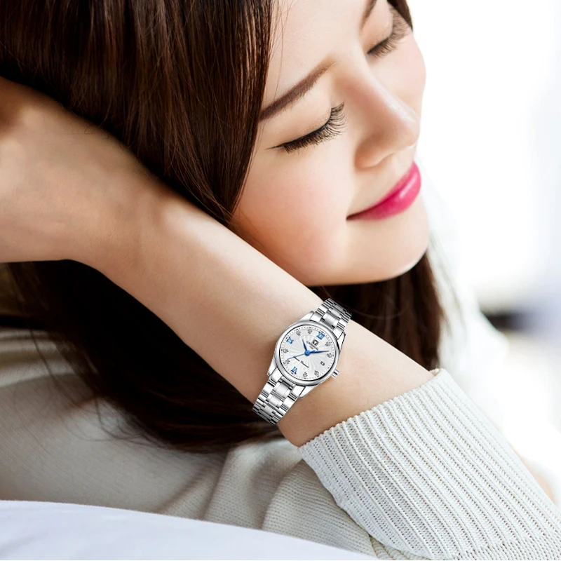 CARNIVAL Brand Women Fashion Wrist Watches Ladies Luxury Casual Calendar Business Quartz Wristwatch Waterproof 2023 Montre Femme
