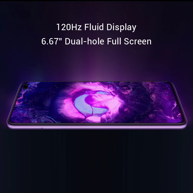 Xiaomi Redmi K30 5G 8GB 128GB Смартфон Snapdragon 76 Octa Core 30 Вт устройство для быстрой зарядки 4500 мА/ч