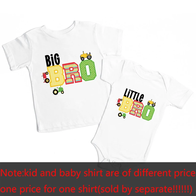 matching sibling shirts set of  four big brother and big sister matching tshirts DINOSAUR MDNO-015-set of 4 Kleding Jongenskleding Tops & T-shirts 