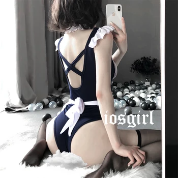 

3Pcs/Set Hot Sale Perspective Lingerie Maid Cosplay Sexy Costumes Women Underwear Maid Classical Erotic Lace Outfit Porno Suit