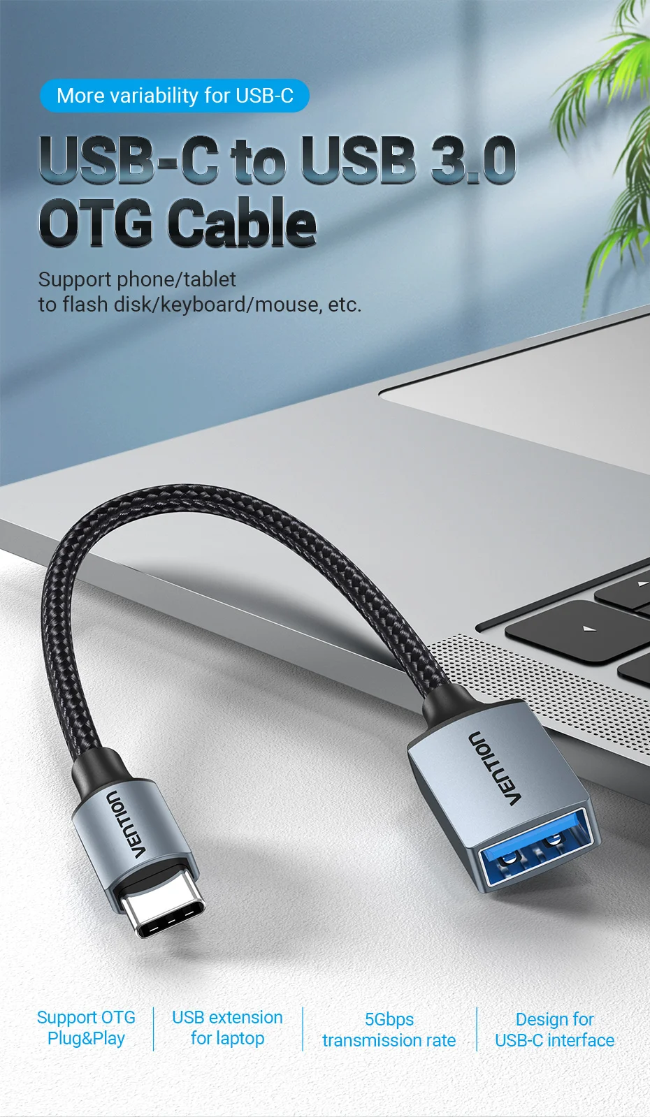 UGREEN Câble Rallonge USB 3.0 5Gbps Câble Extension USB 3.0 Mâle A