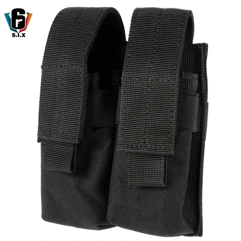 CQC Molle система тактический пистолет двойной подсумок Molle зажим военный страйкбол маг держатель сумка принадлежности для охоты