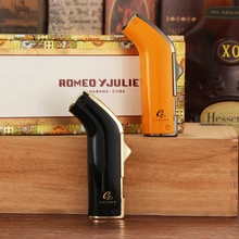 GALINER Gas Torch Lighter Windproof With Cigar Punch Tobacco Smoking Lighters New Jet Flame Cigar Lighter Turbo
