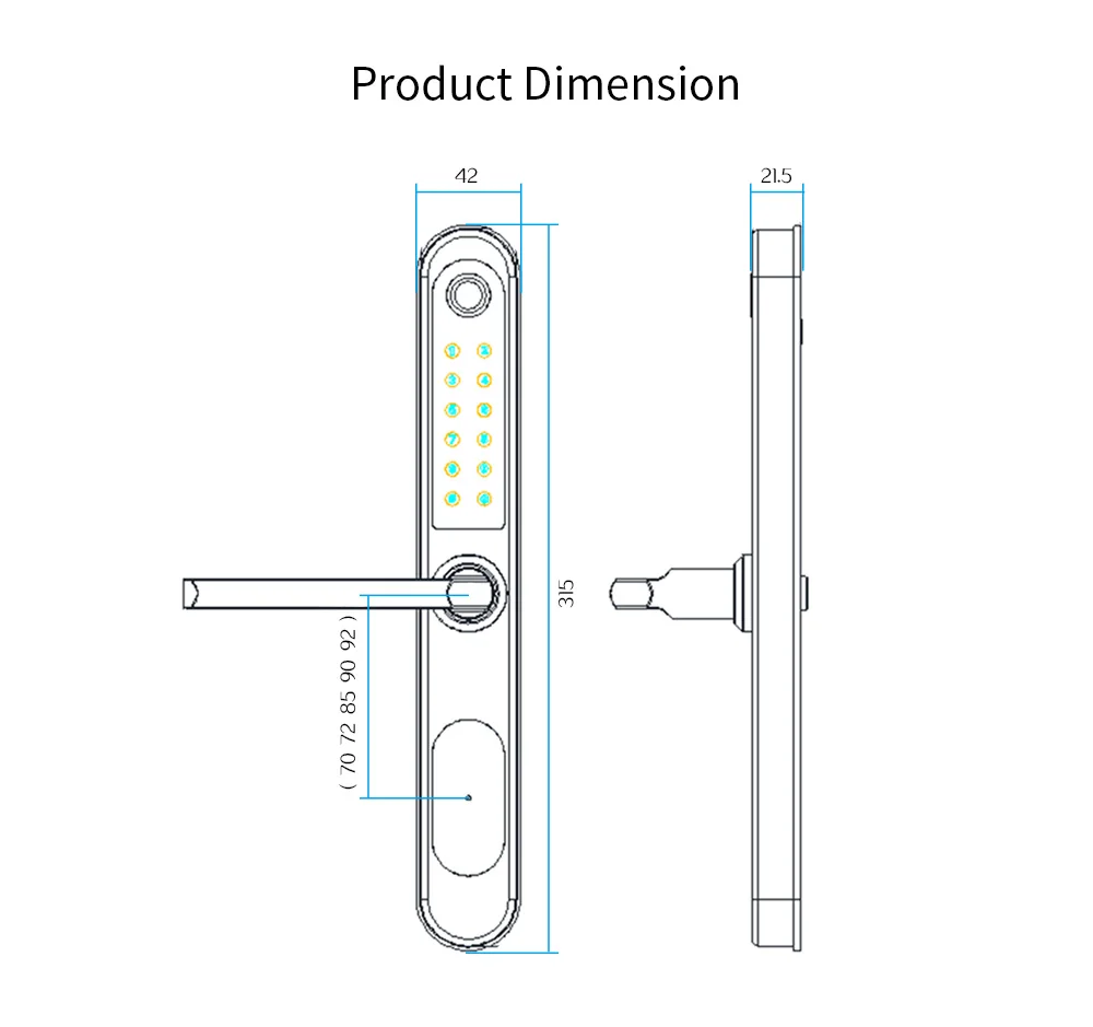 Fingerprint Outdoor Gate Lock MySmartHomeAndMe