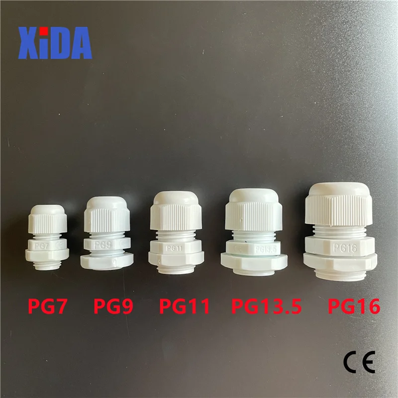 70 Passacavo Impermeabili IP68 - Set Con 6 Misure PG7-PG19 Per Cavi Elettrici