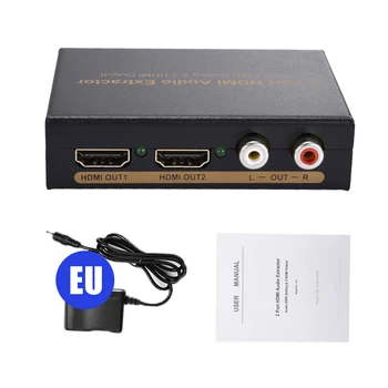 

1x2 HDMI Splitter 1 In 2 Out With EDID Setting/Audio Extractor Converter 1080P Support SPDIF Digitalaudio Format