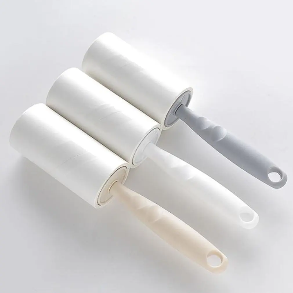 Portable Long Handle Sticky Dust Hair Removal Carpet Cleaning Brush Fluff Cleaner Peeling Sticky Wool Picker Lint Roller