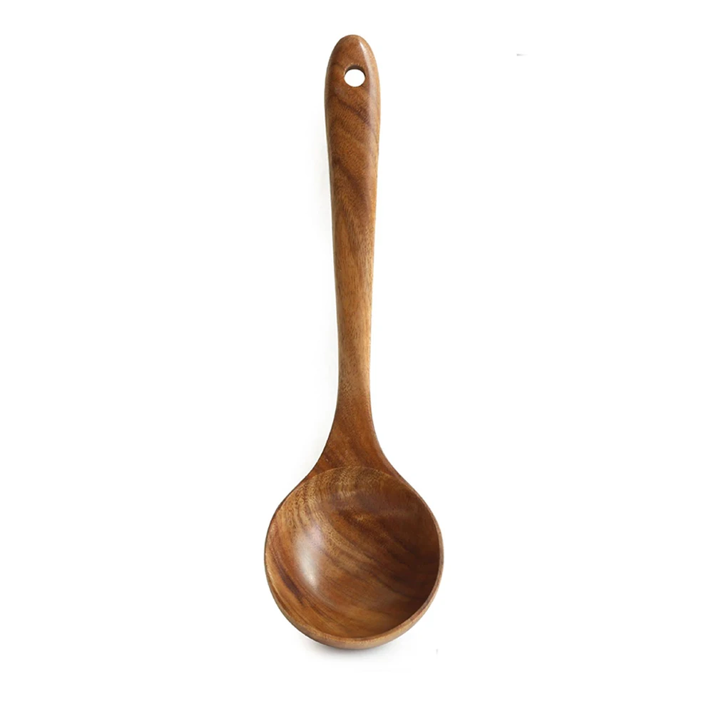 big spoon Ложка Висячие деревянные шпатель прочный суп легкая посуда кухонная утварь - Цвет: big spoon