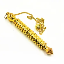 

Can be opened Brass Pendule pendants for Reiki Healing Divinatio Spiritual Wicca Men Amulet Screw Shape energy therap