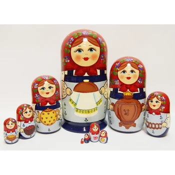 

Matryoshka sergievo Posad 10 seats bread Salt