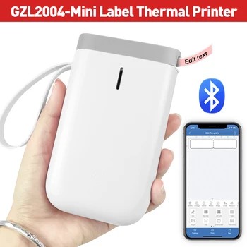 

Thermal Portable Label Printer Handheld Name Price Sticker Printer BT Connection with USB Cable for Home Office Supermarket