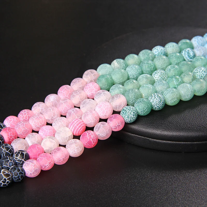 Natural Stone Multicolor Matte Frost Cracked Dream Fire