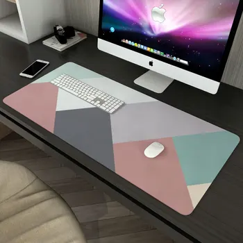 

3x300x800mm Geometric Patterns Desktop Keyboard Pad for Protecting Palm Rubber Mouse Pad Mat Waterproof Desk Cloth Pads