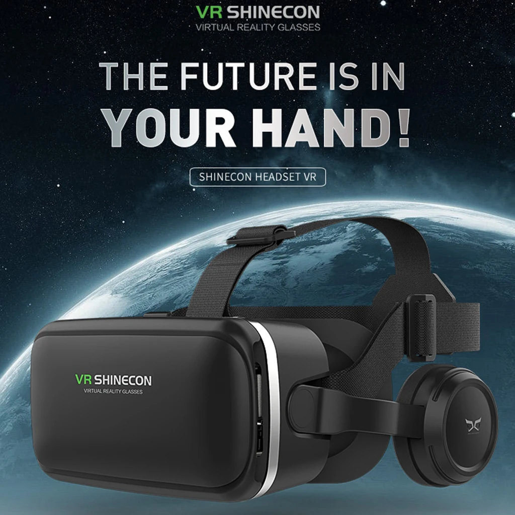 Virtual Reality VR Headset 3D Glasses Helmets Goggles for TV Movies Video Games Support 4.7-6.53 inch | Электроника