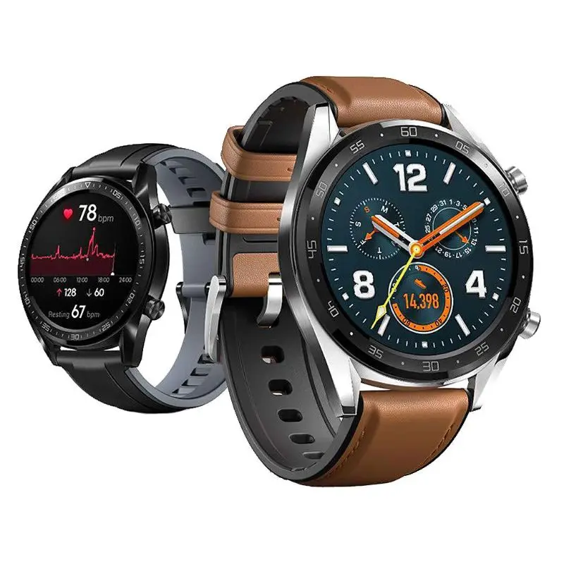 

Silicone Leather Watchband Wrist Band Strap Bracelet Replacement for Huawei Watch GT Active/Elegant for Honor Magic/Samsung Gala