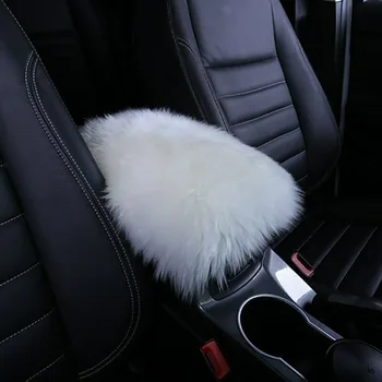 

Cushion Armrest Box Cover Universal Warm Plush Armrest Box Cover Arm Rest