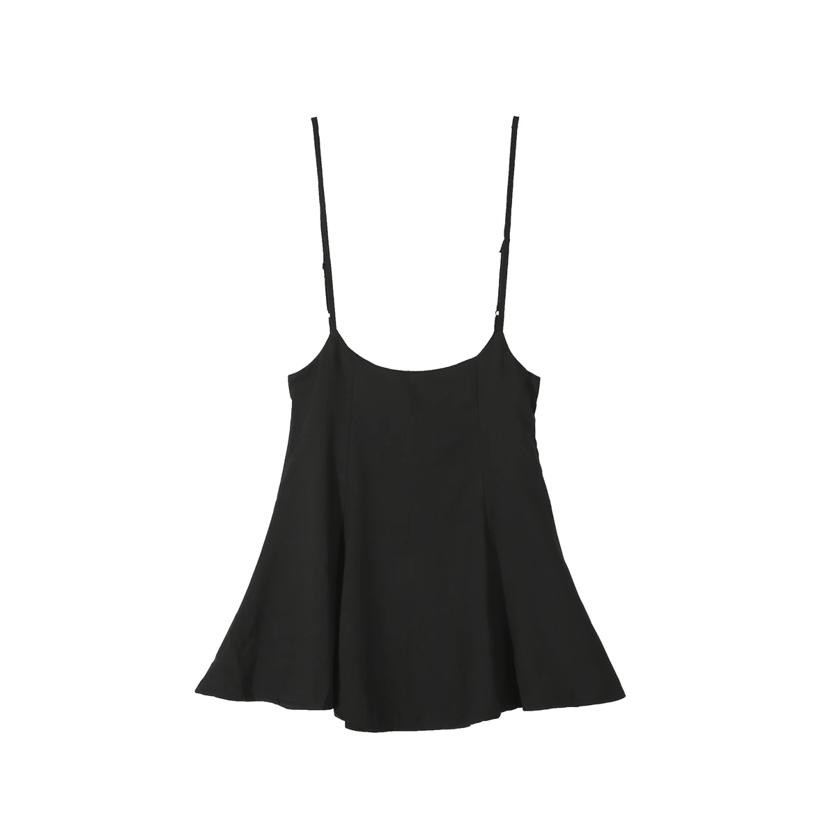 Женская Мини подвязки Skater Skirt с высокой талией плиссированные регулируемые ремни черный