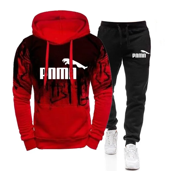 

2020 Tracksuit Men 2 Pieces Set Hooded Sweatshirt+pants Pullover Hoodie Sportwear Suit Ropa Hombre Casual Men Clothes Size S-4XL