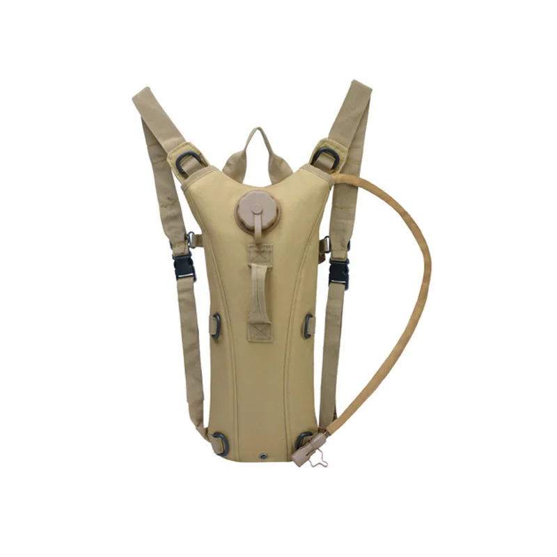 Khaki 2.5L 2.5L Tactical Outdoor Water Bag Hydration Backpack Water Hiking Riding Climbing Cycling Water Bladder Backpack - Цвет: Khaki 2.5L