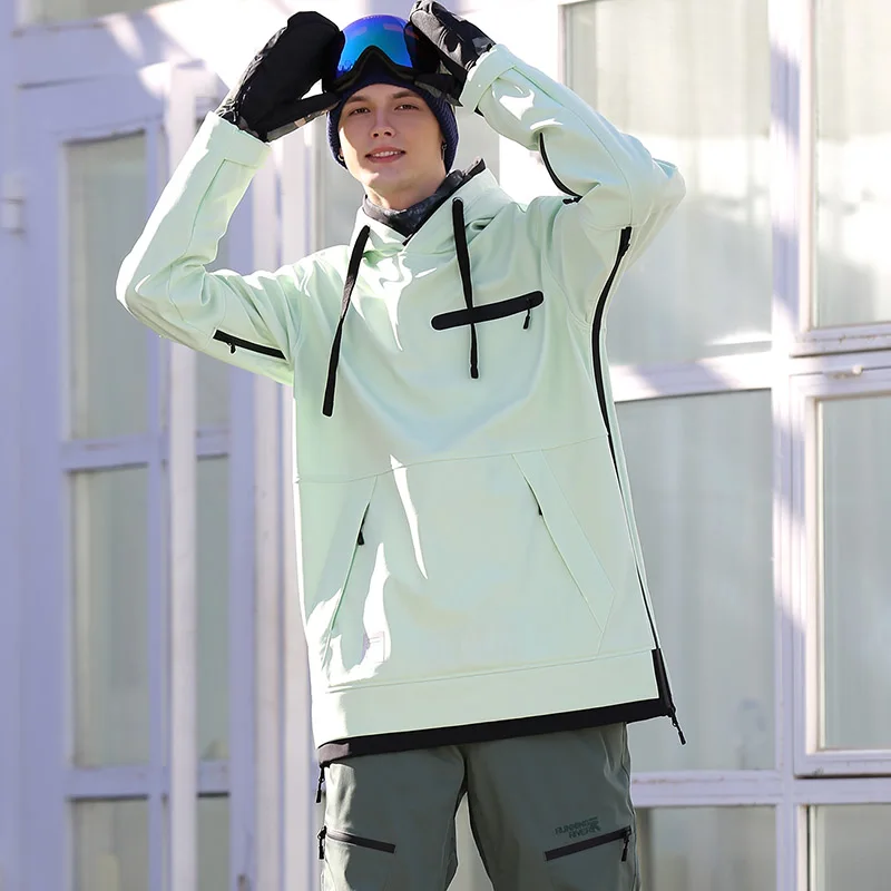 Winter Ski Suit RUNNING RIVER Men Snowboarding Hoodie Hooded Outdoor Sports Ski Snowboard Jacket 1255