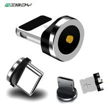 Круглый Магнитная застёжка Micro USB C/Тип C/8-контактный для адаптер для Iphone USB магнит Зарядное устройство для быстрой зарядки(только в том случае, Магнитная застёжка