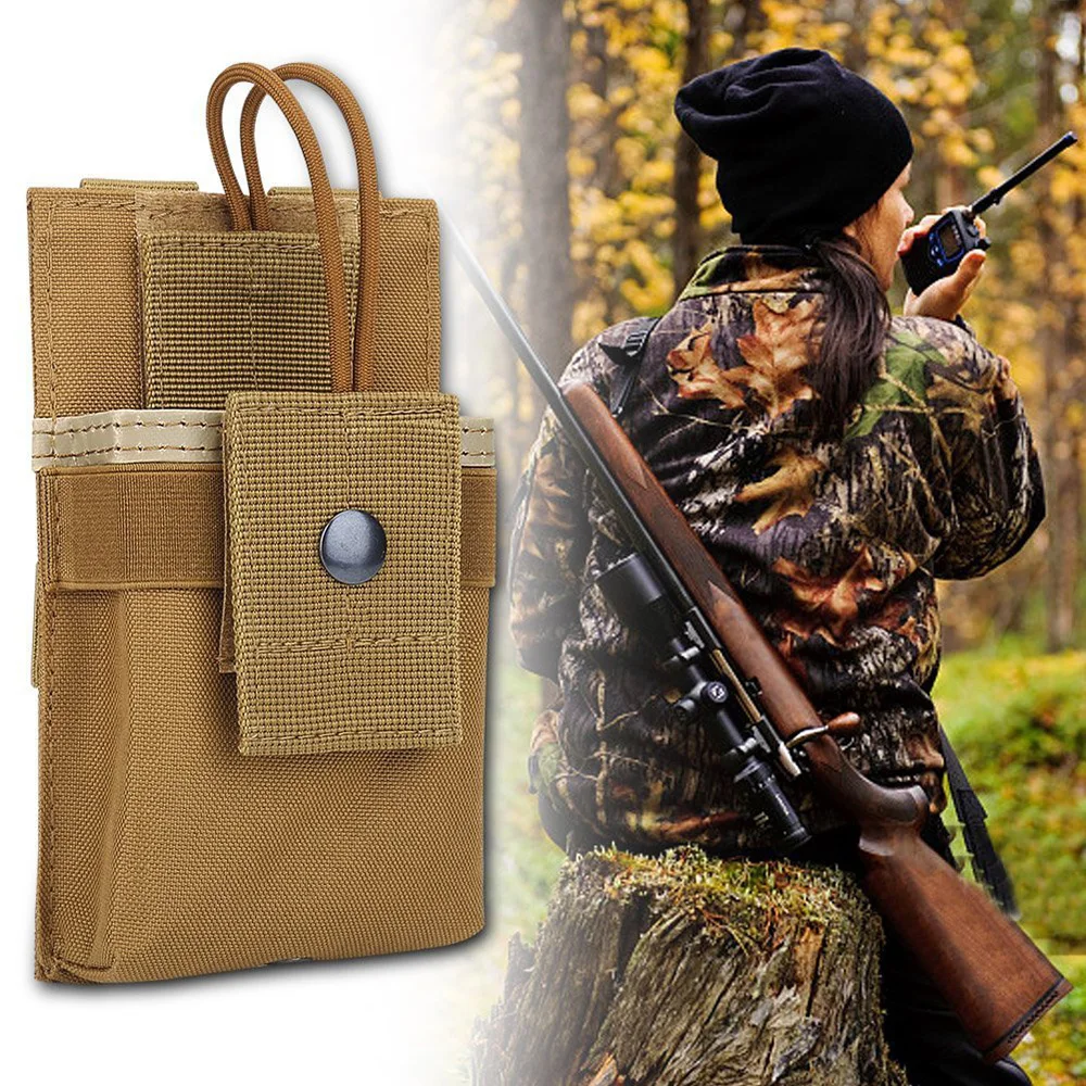 

Outdoor Sports Bag Military Airsoft Tactical Molle Radio Pouch Walkie Talkie Holder Bag Army Shooting Hunting Magazine Mag Pouch