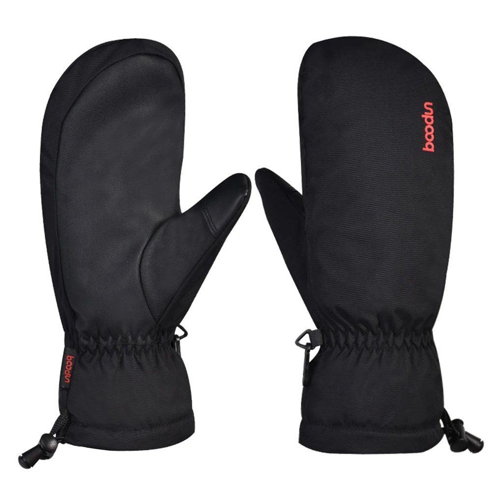 1 Пара лыжные перчатки походные зимние теплые снегоходные велосипедные портативные изолированные уличные водонепроницаемые тепловые варежки ветрозащитные спортивные