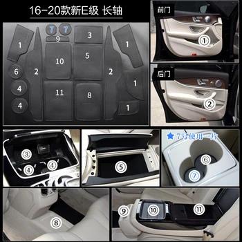 

leather pad for benz e200l 300l 2016 2020 Cup Holders Non-slip mats Accessories with logo