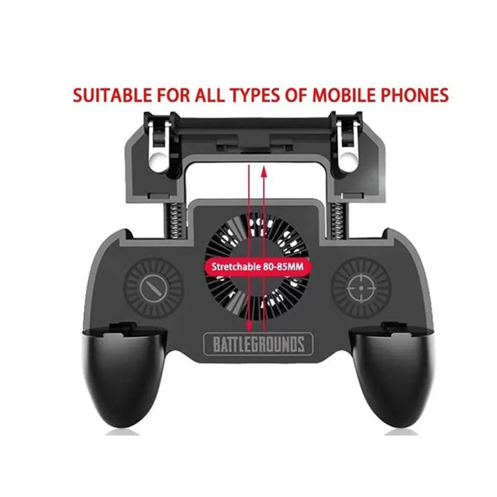 Finger PUBG Game Controller Gamepad Trigger Shooting Free Fire Cooling Fan Gamepad Joystick For IOS