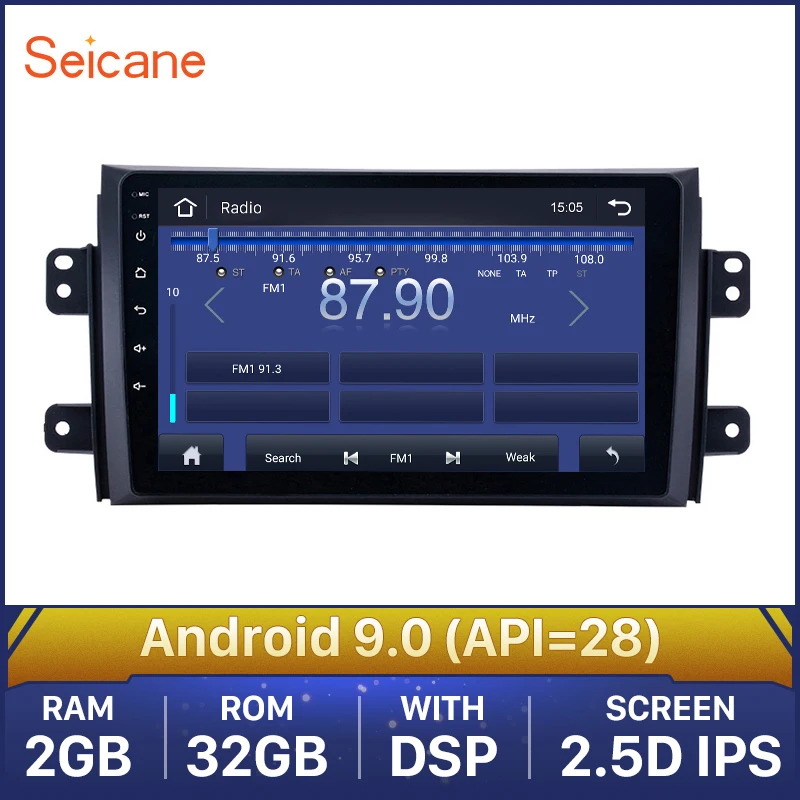 Seicane API 29 автомобильное радио для 2006 2012 Suzuki SX4/Fiat Sedici Android 10 0 9 &quot2Din GPS автомобильный