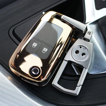 

ABS For Chevrolet Cruze Trax Buick Excelle GT XT Regal GL8 ABS Car Key Shell Case Cover Holder Keyring Key Ring Chain Buckle