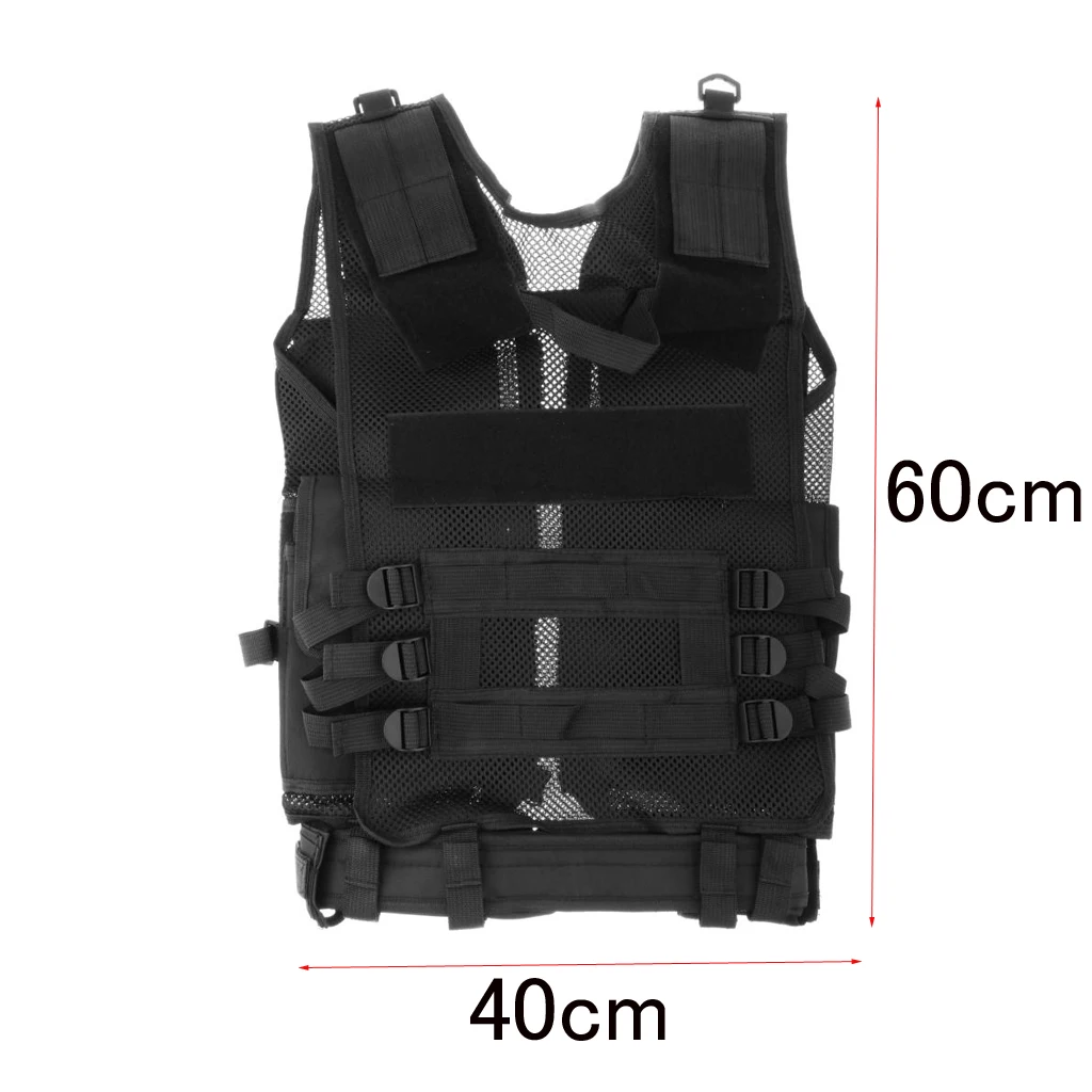 Tactical Molle Vest Adjustable Military Combat Assault Training Vest Outdoor Gaming Vest for Women Men Hunting Camping Hiking