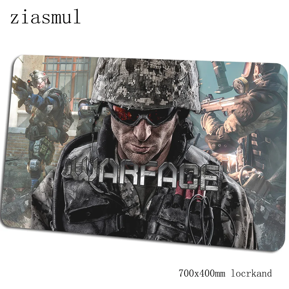 Коврик для мыши Warface геймера 700x400x3 мм игровой коврик для мыши с изображением милой ноутбук с алюминиевым корпусом стол коврик дома padmouse игры pc gamer коврики геймпад - Цвет: Size 700x400x3mm