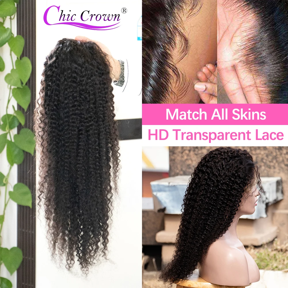 Парик с кудрявыми волосами 13x4 13x6 передние парики на сетке без повреждений из