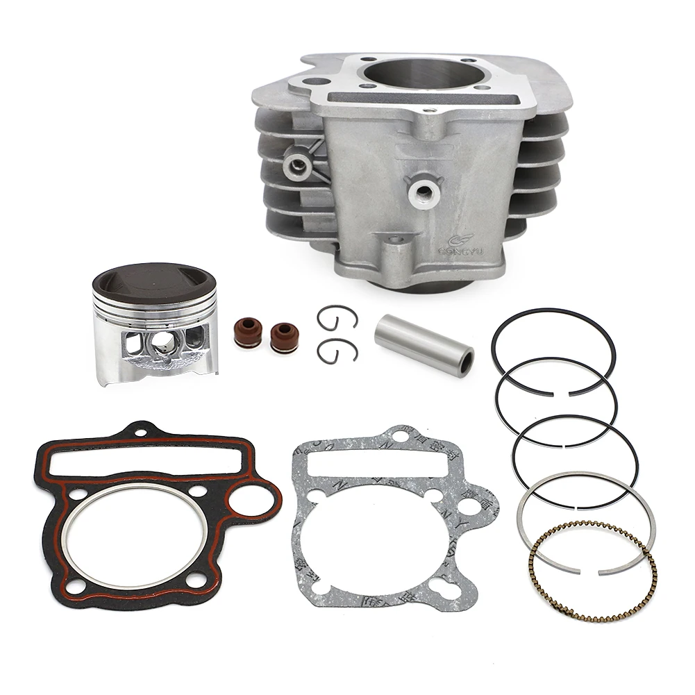 Цилиндр цилиндра двигателя с отверстием 56 мм штифт корпуса поршни кольца