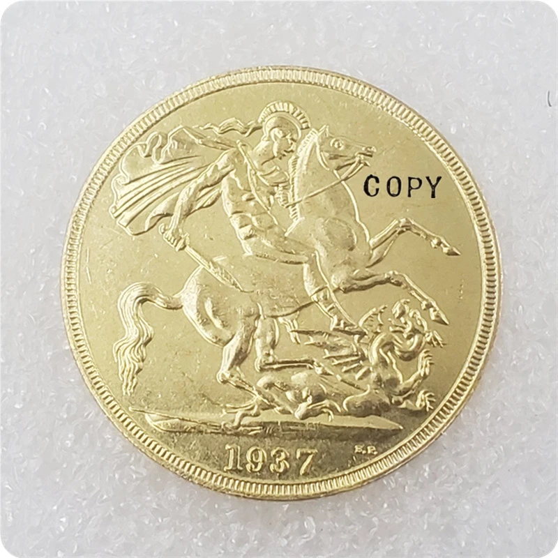 1937 UK Edward VIII gold five pounds Copy Coin | Дом и сад