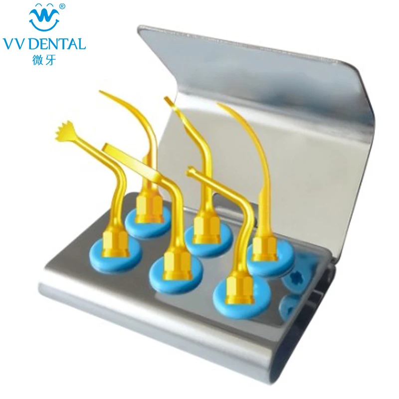 

VV DENTAL Cheap Ultrasonic Scaler Surgery Multifuction Tips Kit Compatible With MECTRON /NSK Handpiece UG1/UP1/US1/UL1/UC1/UI1