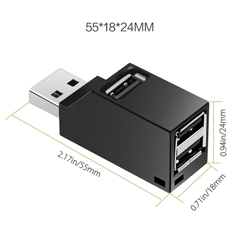 Мини USB 2,0/3,0 высокоскоростной концентратор разветвитель 3 порта usb-хаб для ПК ноутбука DJA99
