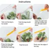 5PCS Household Plastic Home Practical Refrigeration Tool Magic Sealer Stick Sealing Clip Fresh Lock 6