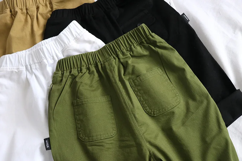 Spring Childrenswear Men And Women Children Casual Pants Children Korean-style Loose-Fit Shuttle Needle Washing Water Skinn