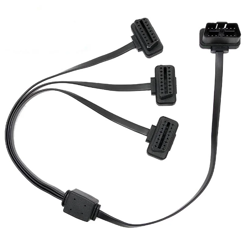 Новинка 16 Pin OBD2 1 до 3 провода M до 3F плоский 16 Pin удлинитель OBD 2 OBD OBDII OBD-II соединительный кабель Код диагностический инструмент