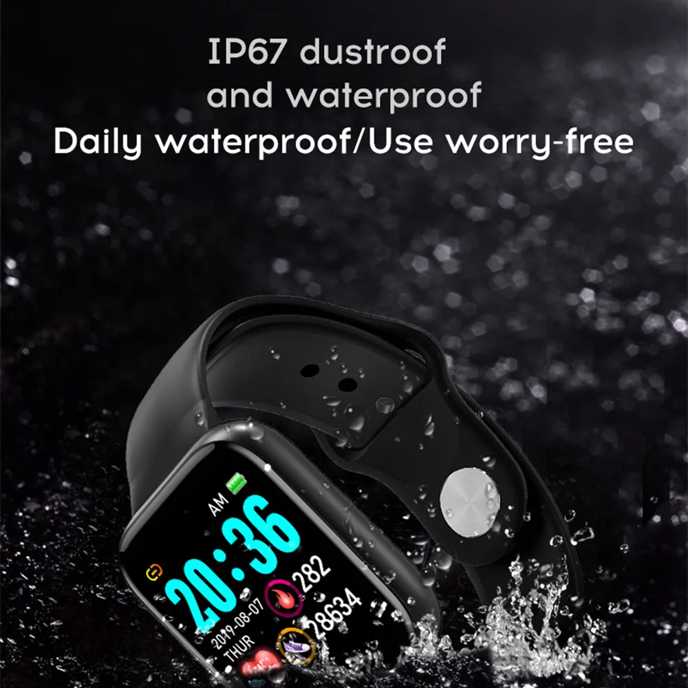 Умные часы Y68, водонепроницаемые, Bluetooth, спортивные, умные часы для мужчин, для IPhone, Xiaomi, фитнес-трекер, монитор сердечного ритма, для женщин 5