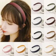 

Simple Style Head Hoop All-matched Frosted Headband Temperament Matte Broad-brimmed Hair Hoop Sweet Korean Plastic Headband