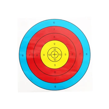 

Archery Target Paper 10pcs 40*40 cm Bow Hunting Archery Kit Standard Full Ring Single Spot Recurve Bow Shooting