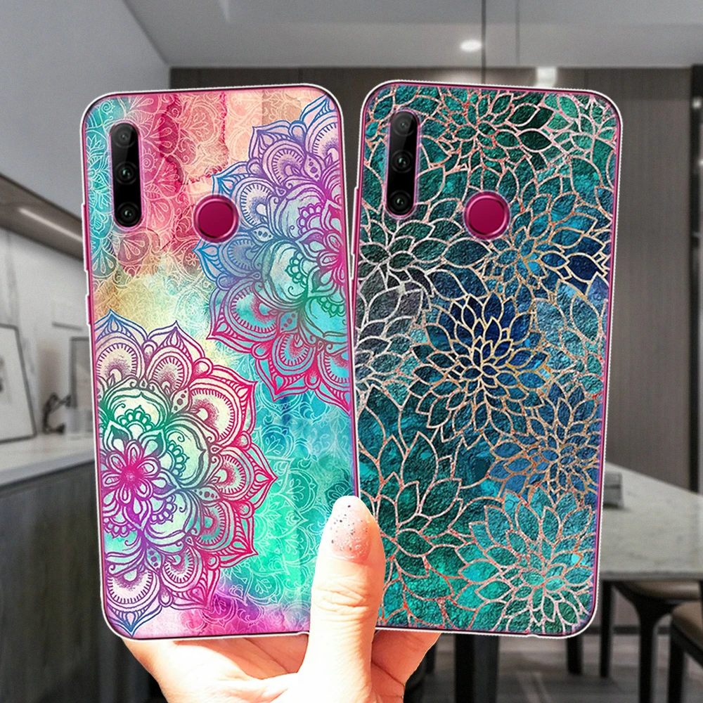 Чехол-накладка для Huawei Honor 30 10i 20i 9X 8X Mate 10 20 Lite Pro силикон с цветочным кружевом из