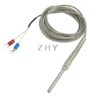 

K Type 50x5mm 800C Probe Thermocouple Temperature Sensor Cable 9.8ft 3 Meters