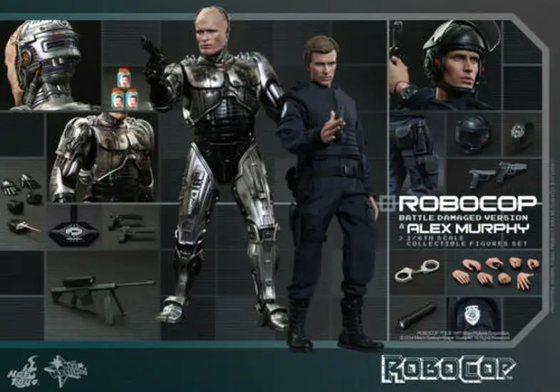 New Hot Toys 1/6 Robocop Battle Damaged BD Version &amp Alex Murphy Set MMS266 | Игрушки и хобби