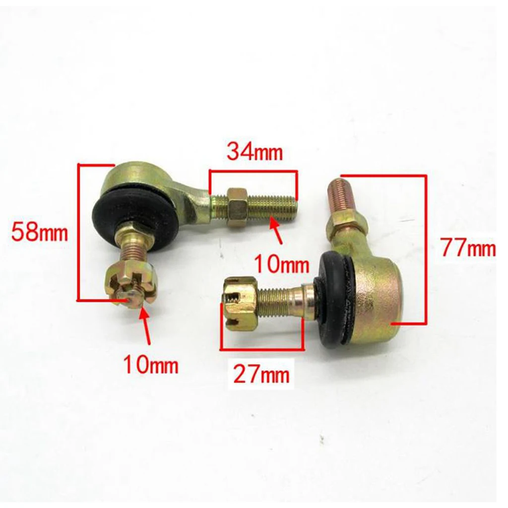 2 шт. M10 галстук-бабочка шаровой шарнир с наконечником 110cc 125cc квадроцикл вездеход 4-Wheeler Байк